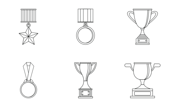 trophy  outline