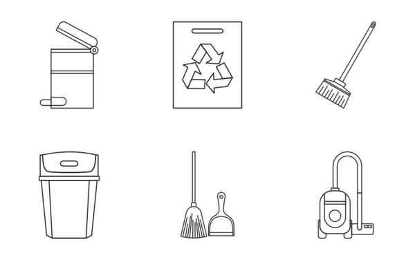 Garbage thing outline Garbage thing outline
