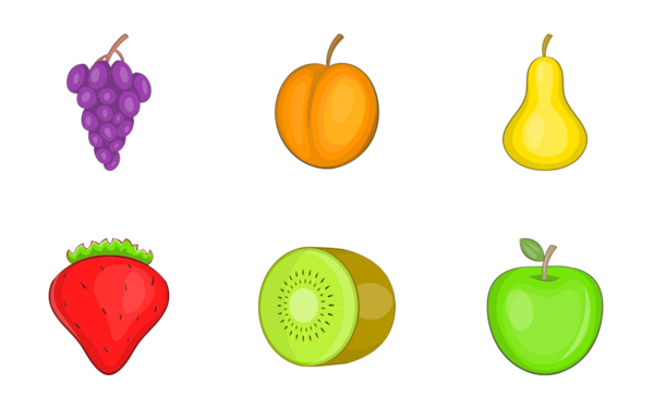 fruit  cartoon style