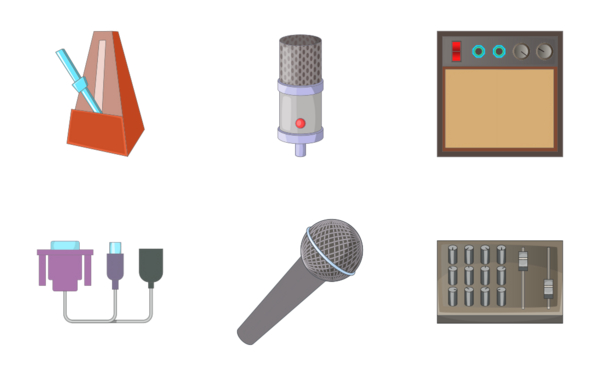 recording studio cartoon style recording studio cartoon style