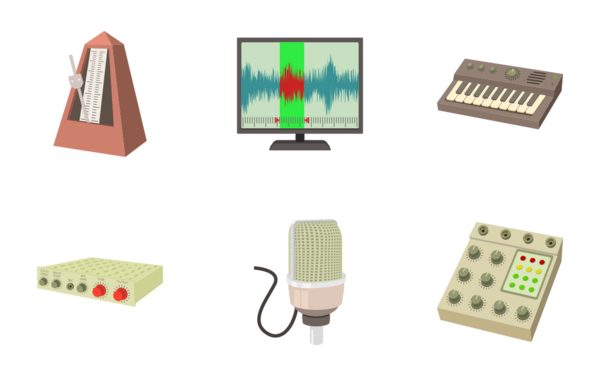 recording studio symbols