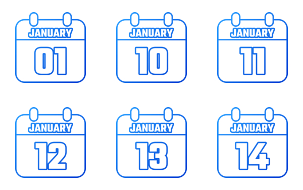 calendar of january