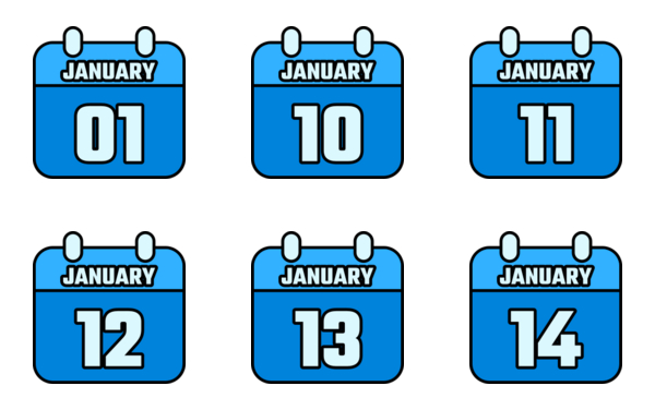 calendar of january