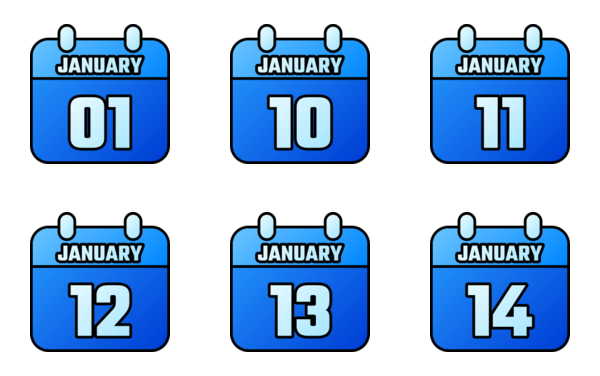 calendar of january