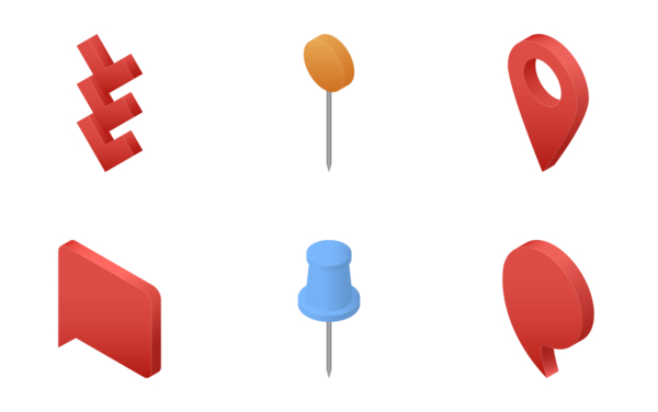Map pointer pin arrow Map pointer pin arrow