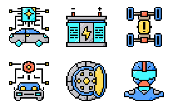 racing pixel art