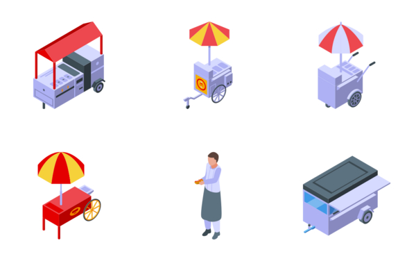 hot dog cart
