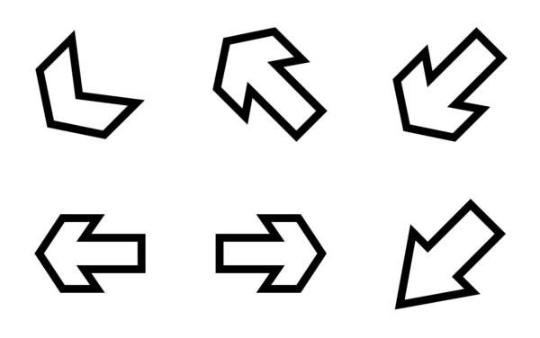 arrows  outline