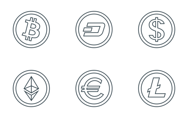 currency and cryptocurrency signs currency and cryptocurrency signs