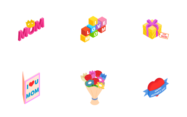mother day  isometric