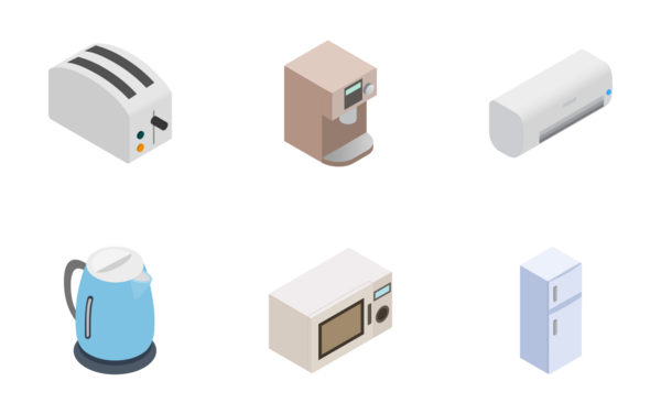 Home appliances  isometric