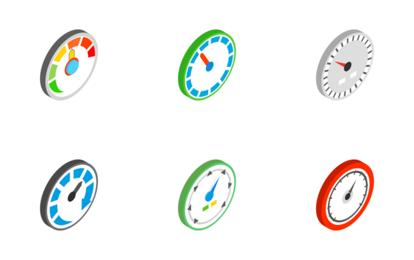 speedometer  isometric speedometer  isometric