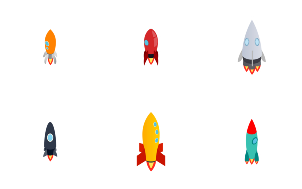 rocket  isometric