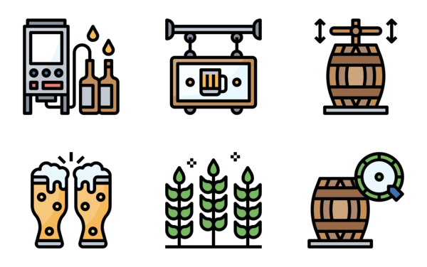 brewery filloutline brewery filloutline