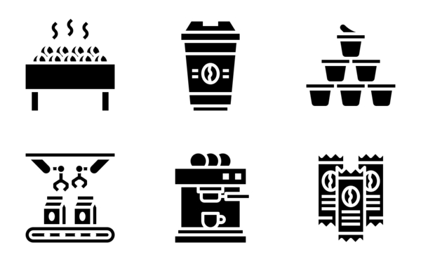 coffee production glyph