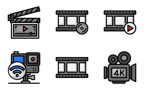 multimedia and entertainment filledoutline