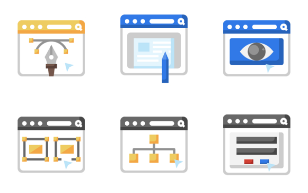 web browser and interface flaticon