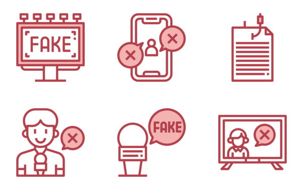 fake news red fake news red