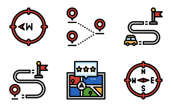 map and navigation filloutline