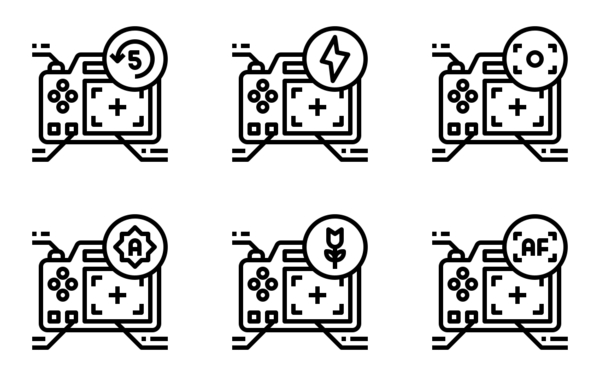 camera menu outline