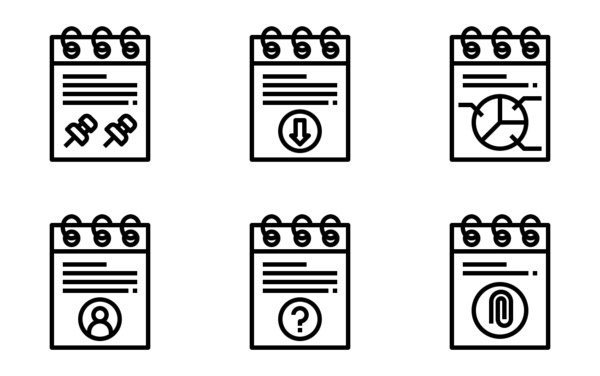 notepads outline