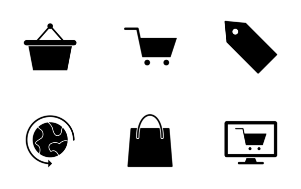 e commerce glyph