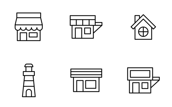 place thinline icons set