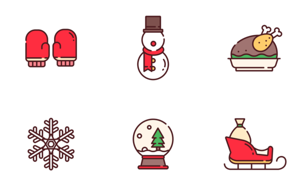 christmas lineal color set  elegance line