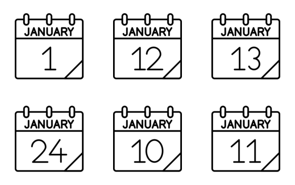 calendar of january