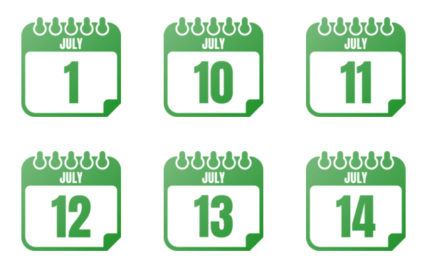 calendar of july