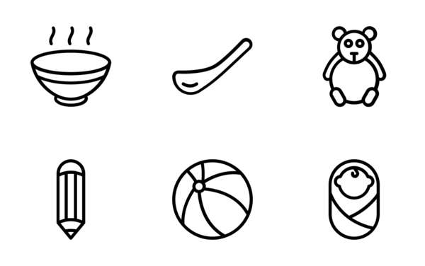 children outline