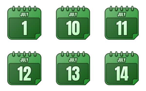 calendar of july