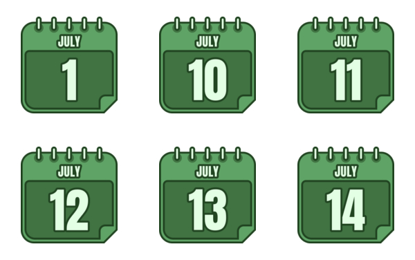 calendar of july