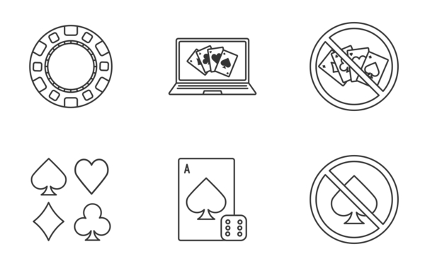 Casino linear outline