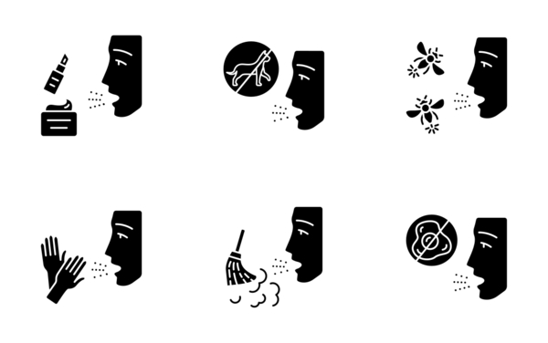 allergy glyph silhouette