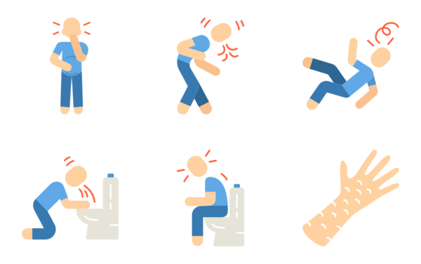 allergy symptoms flat