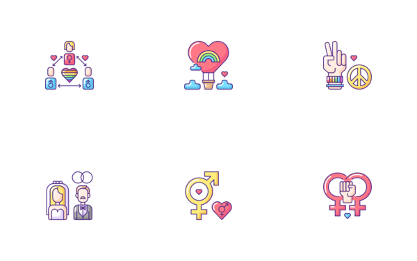 lgbt color filled