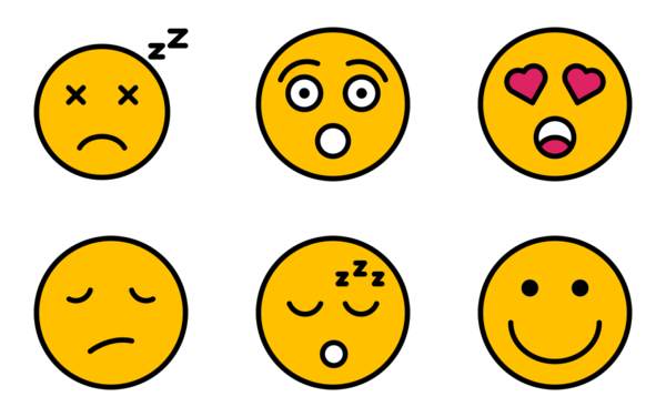 set of emoticons