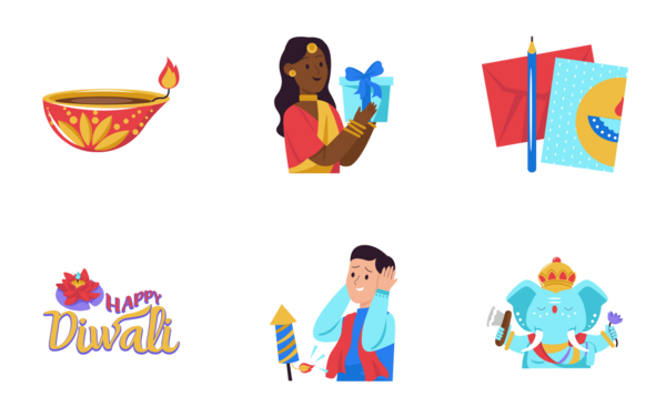 orika  diwali sticker