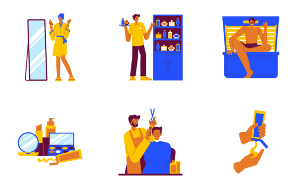 ellonia  beauty treatment illustration