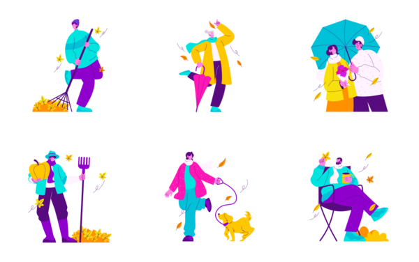 regos autumn season illustration