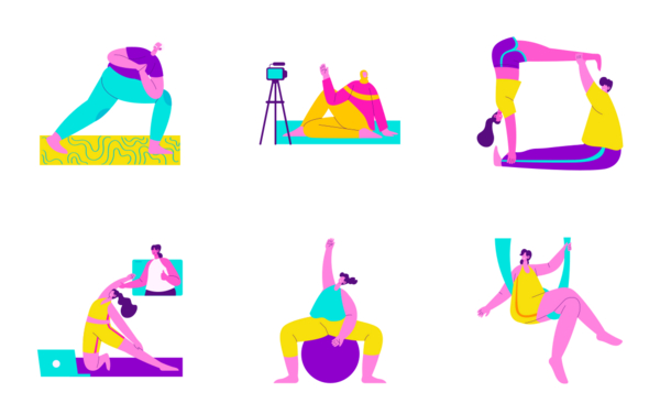 regos yoga pose illustration