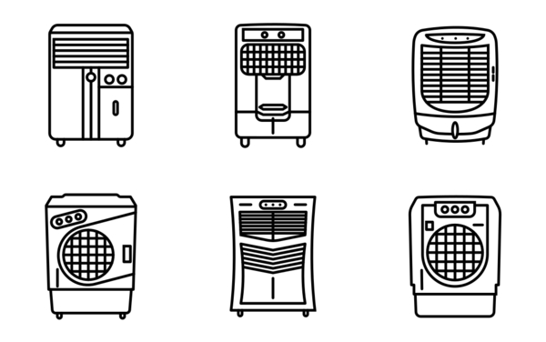 Set of air coolers Set of air coolers