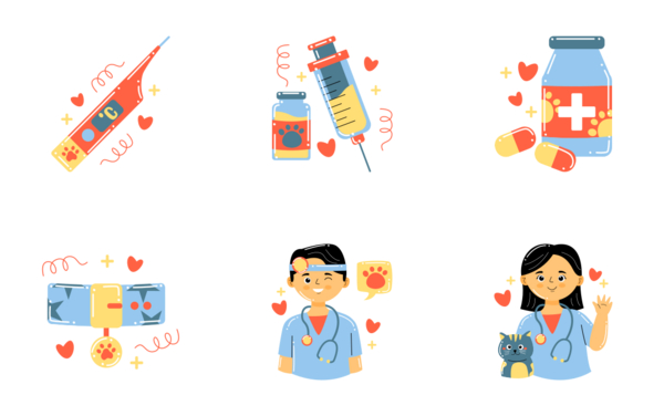 veterinary sticker