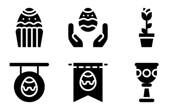 happy easter day glyph