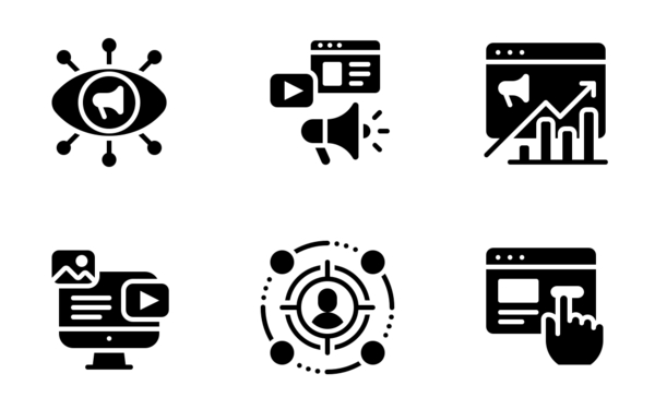 digital marketing glyph