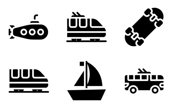 Transportation vehicle glyph Transportation vehicle glyph