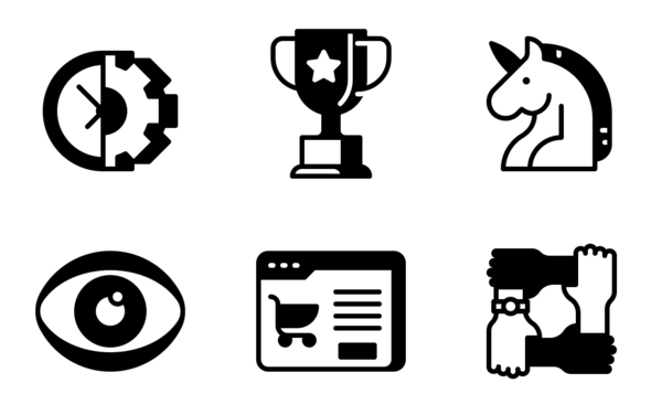 startup and new business glyph