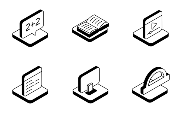50 education isometric