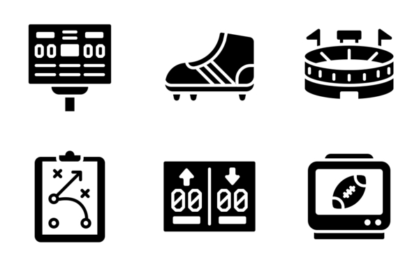 american football glyph american football glyph